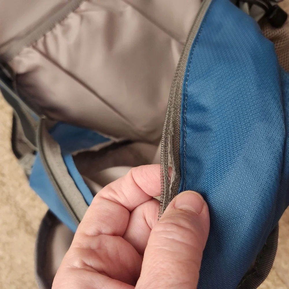 The North Face Melinda Backpack Blue Black Hiking Commuter Laptop Bag Daypack
